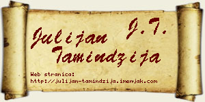 Julijan Tamindžija vizit kartica
